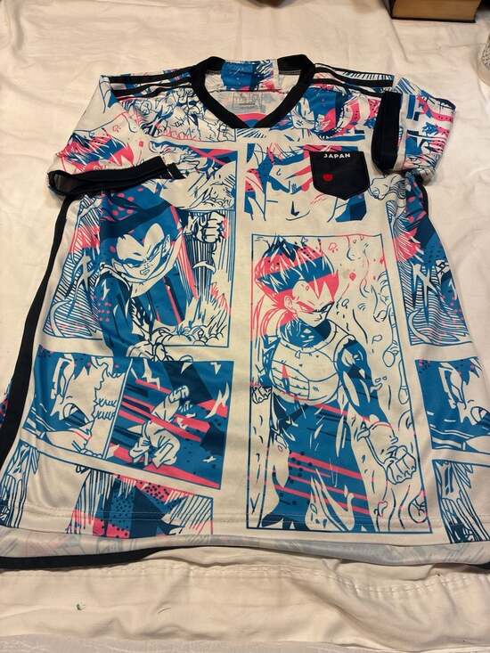 adidas Other - Adidas Japan National Team Special Edition Dragon Ball Z Vegeta Soccer Jersey